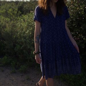 Maeve by Anthropology casual blue dress